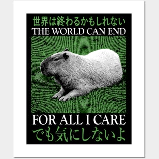 The World Can End Capybara Posters and Art